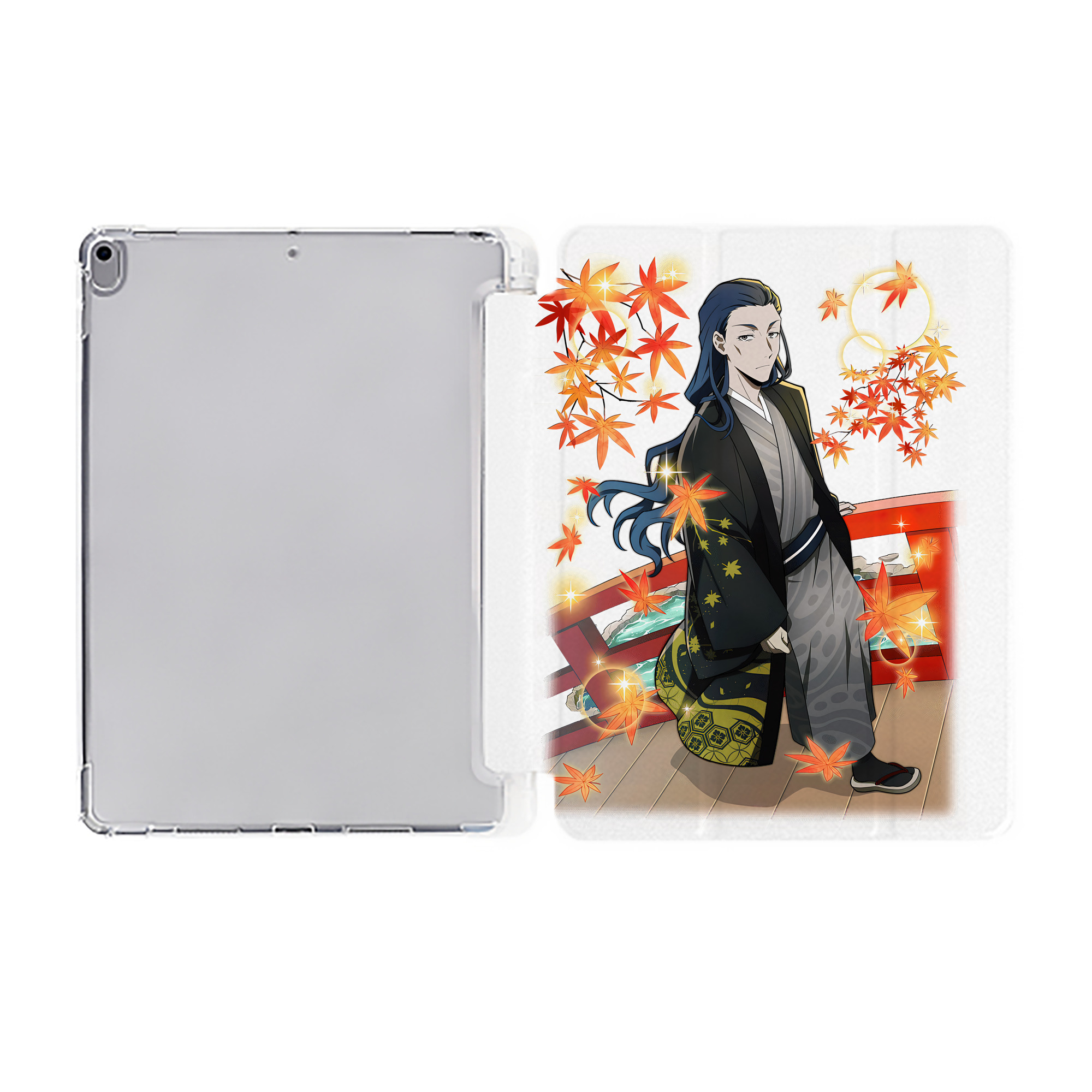 （画像用） 文豪ストレイドッグス Bungo Stray Dogs IPad ケース ペン収納付き 三つ折りスタンド PUレザー×シリコン 対応機種9.5/10.5/10.9インチ